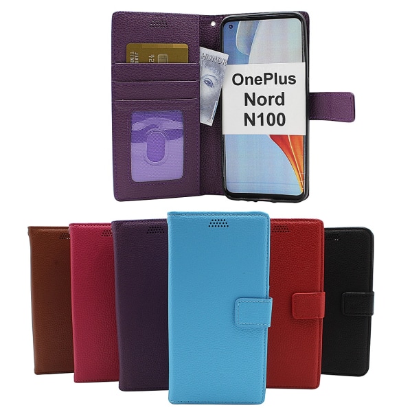 New Standcase Wallet OnePlus Nord N100 Hotpink