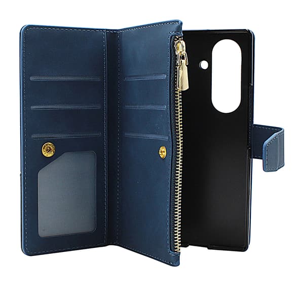 XL Samsung Galaxy Z Fold7 Lyx Plånboksfodral Brun