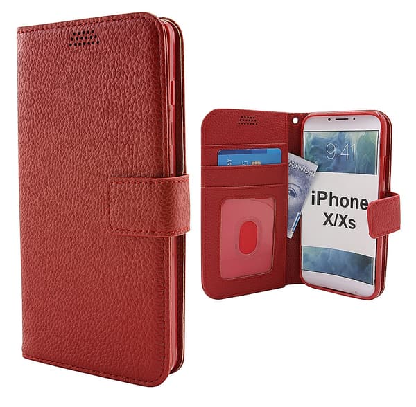 New Standcase Wallet iPhone X/Xs Röd