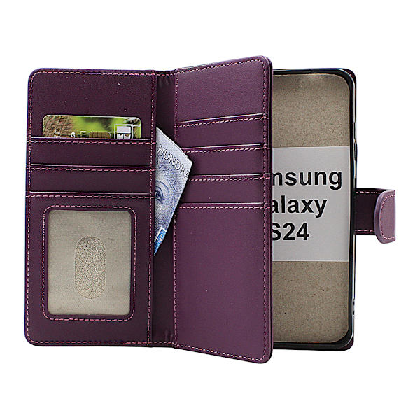 Skimblocker Samsung Galaxy S24 5G XL Plånboksfodral Svart