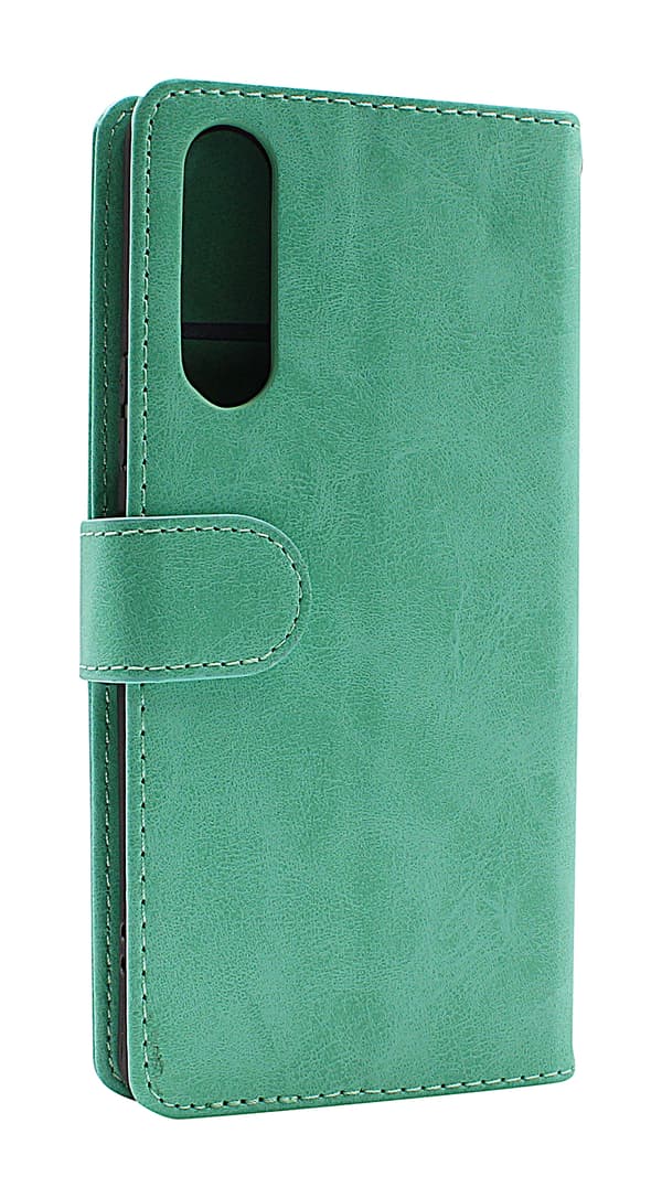 Zipper Standcase Wallet Sony Xperia 10 V 5G Aqua
