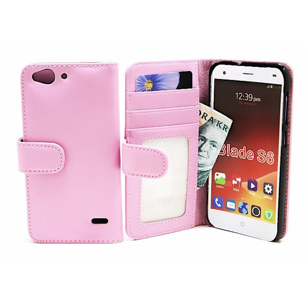 Plånboksfodral ZTE Blade S6 Ljusrosa