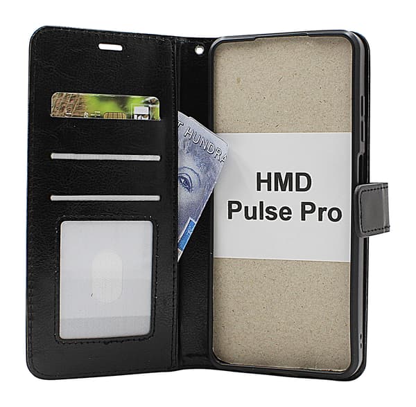 Crazy Horse HMD Pulse Pro / Pulse Plus Plånboksfodral Brun