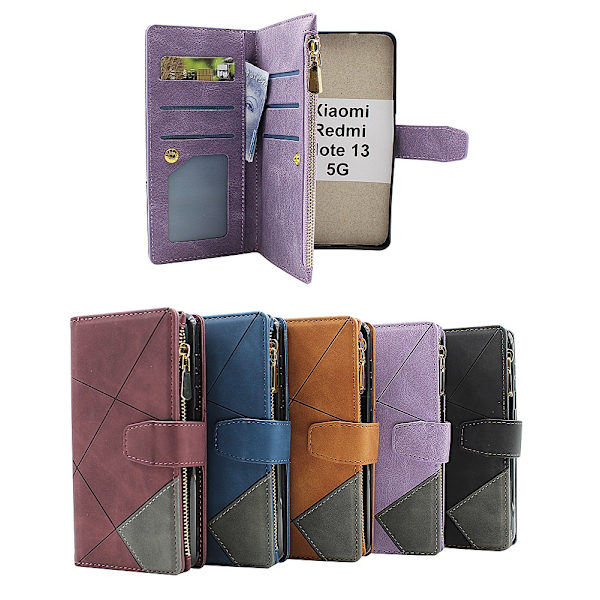 XL Standcase Lyxfodral Xiaomi Redmi Note 13 5G Svart