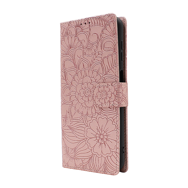 Flower Standcase Wallet Samsung Galaxy A04s (A047F/DS) Grå
