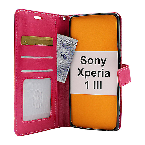 Crazy Horse Wallet Sony Xperia 1 III (XQ-BC52) Svart