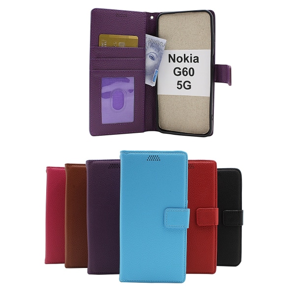 New Standcase Wallet Nokia G60 5G Svart