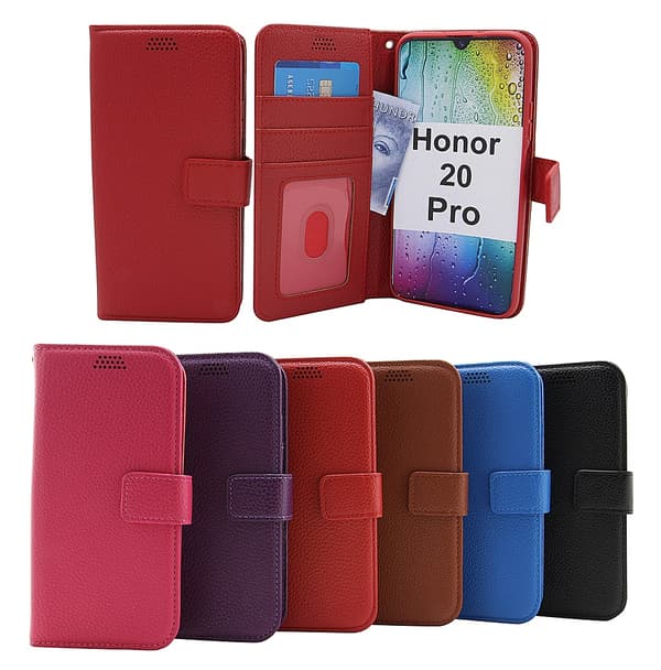 New Standcase Wallet Honor 20 Pro Svart