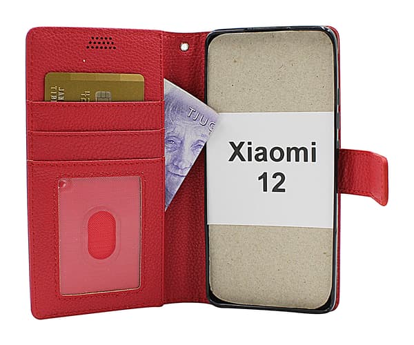 New Standcase Wallet Xiaomi 12 Ljusblå