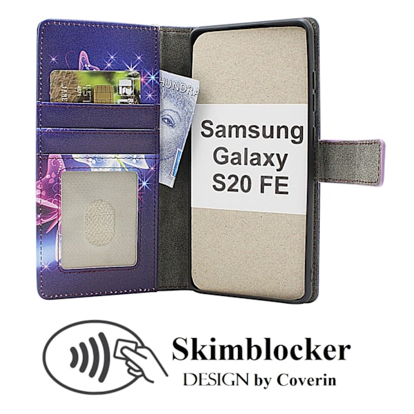 Skimblocker Samsung Galaxy S20 FE 5G Plånboksfodral Design