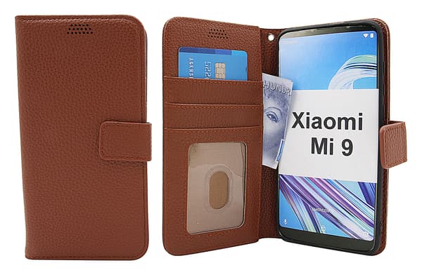 New Standcase Wallet Xiaomi Mi 9 Brun
