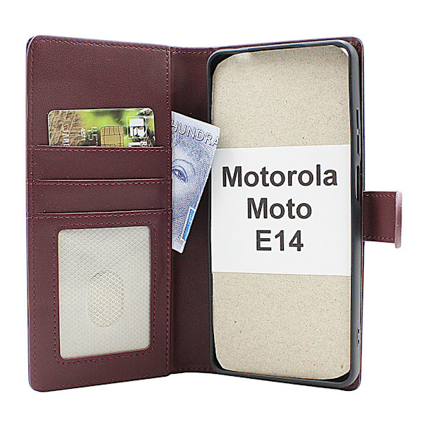 Skimblocker Motorola Moto E14 Plånboksfodral Svart