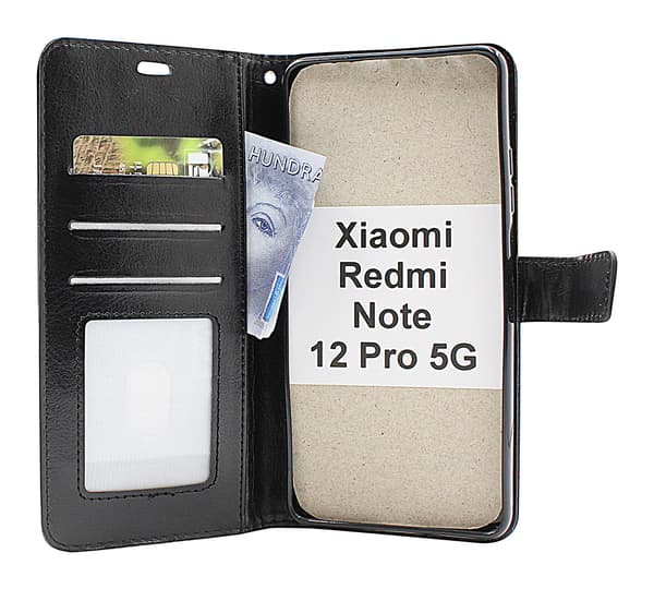 Crazy Horse Wallet Xiaomi Redmi Note 12 Pro 5G Grön