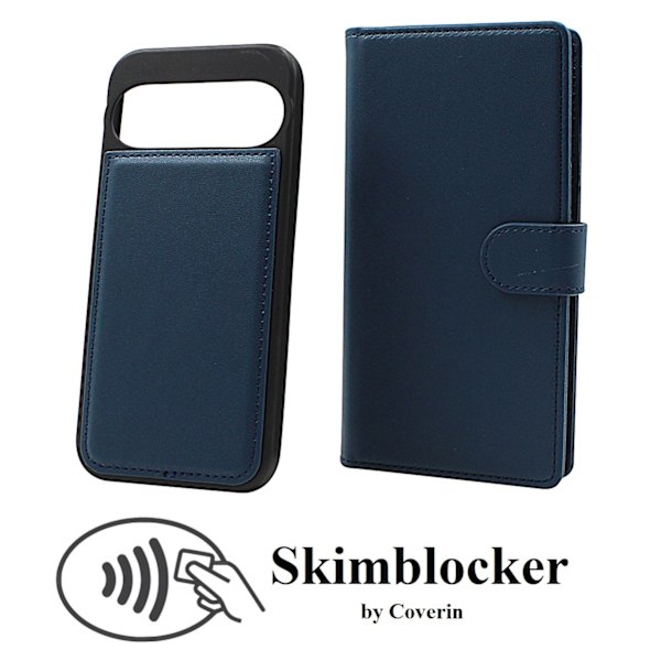 Skimblocker Google Pixel 9 Pro 5G Magnet Plånboksfodral Svart
