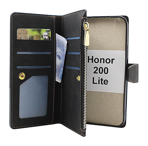 XL Honor 200 Lite 5G Lyx Plånboksfodral Brun