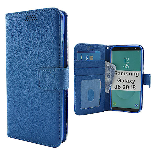 Standcase Wallet Samsung Galaxy J6 2018 (J600FN/DS) Blå