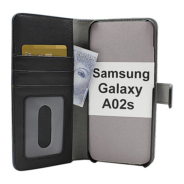 Skimblocker Magnet Fodral Samsung Galaxy A02s Hotpink