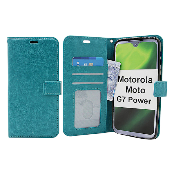 Crazy Horse Wallet Motorola Moto G7 Power Turkos
