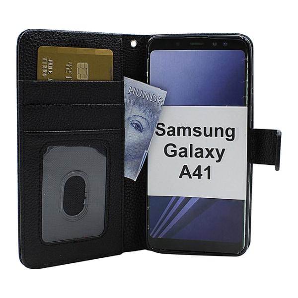 New Standcase Wallet Samsung Galaxy A41 Brun