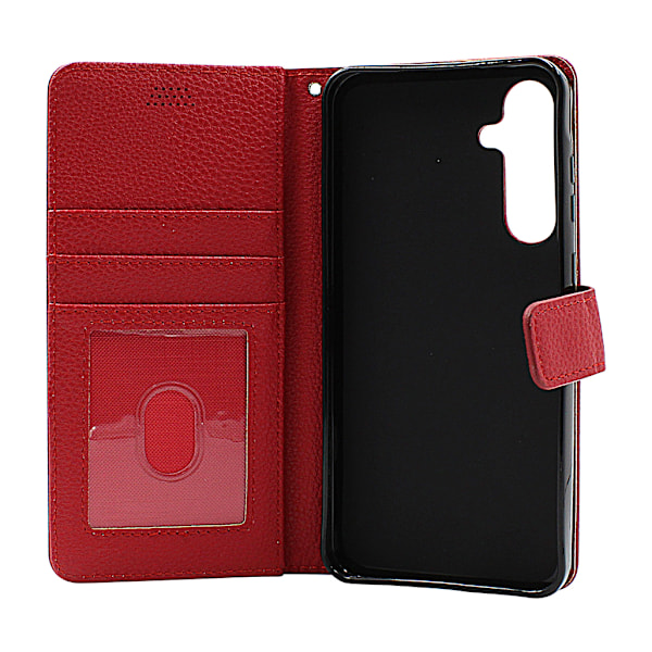 New Standcase Wallet Samsung Galaxy A35 5G Ljusblå