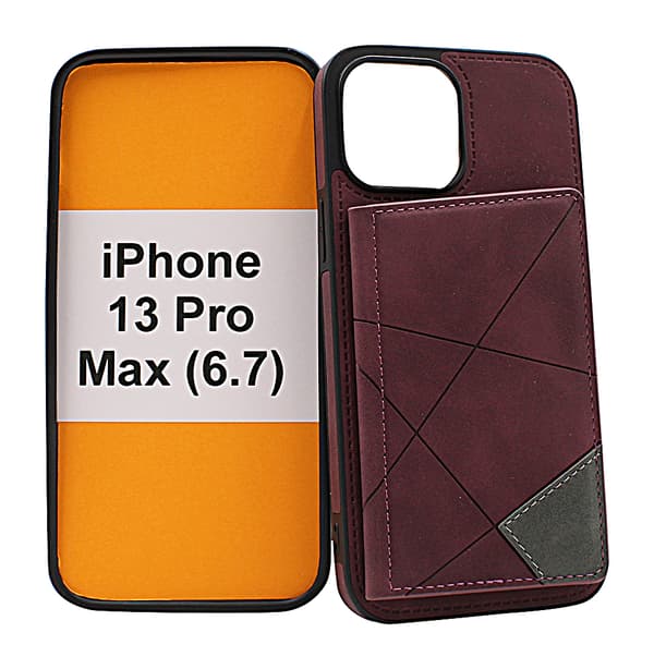 Lyx CardCase iPhone 13 Pro Max (6.7) Marinblå