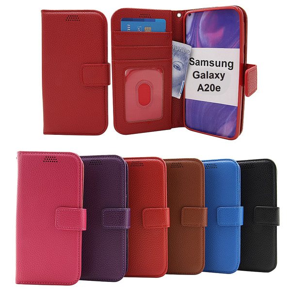 New Standcase Wallet Samsung Galaxy A20e (A202F/DS) Svart