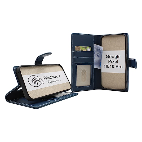 Skimblocker Google Pixel 10 / Pixel 10 Pro Plånboksfodral Brandy