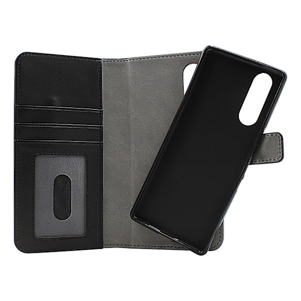 Skimblocker Magnet Wallet Sony Xperia 5 Svart