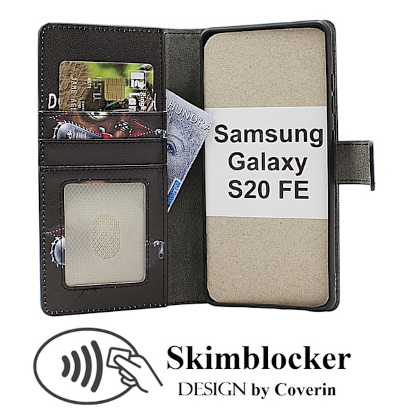 Skimblocker Samsung Galaxy S20 FE 5G Plånboksfodral De