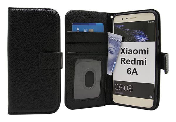 New Standcase Wallet Xiaomi Redmi 6A Svart
