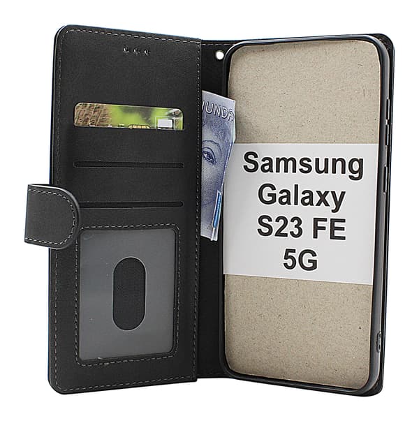 Zipper Standcase Wallet Samsung Galaxy S23 FE 5G Brun
