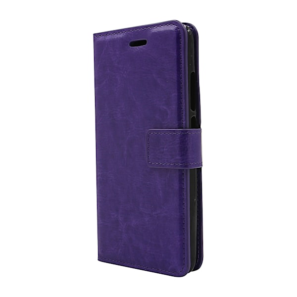 Crazy Horse Wallet Xiaomi Mi 9 Lite Lila