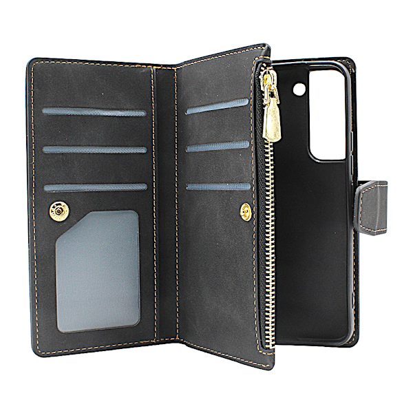 XL Standcase Lyxfodral Samsung Galaxy S22 5G Svart