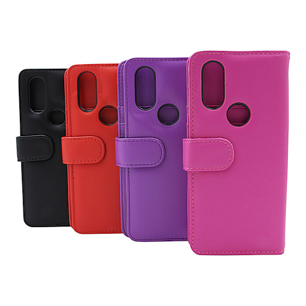 Skimblocker Plånboksfodral Motorola One Vision Hotpink