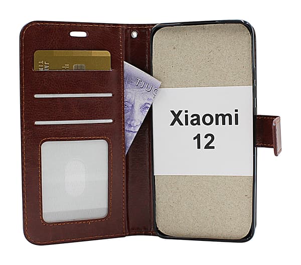 Crazy Horse Wallet Xiaomi 12 Grön