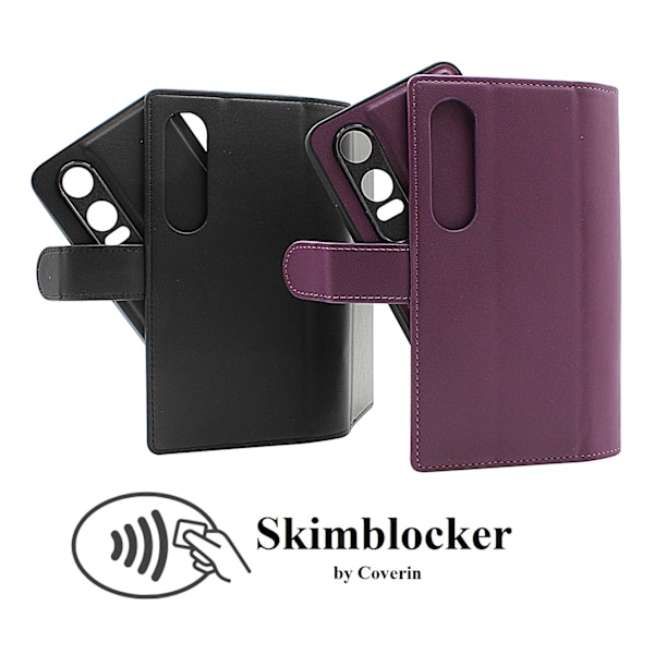 Skimblocker OnePlus Nord CE 4 Lite XL Magnet Plånboksfodral Lila