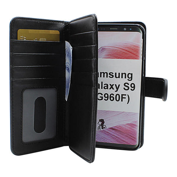 Skimblocker XL Magnet Wallet Samsung Galaxy S9 (G960F) Svart