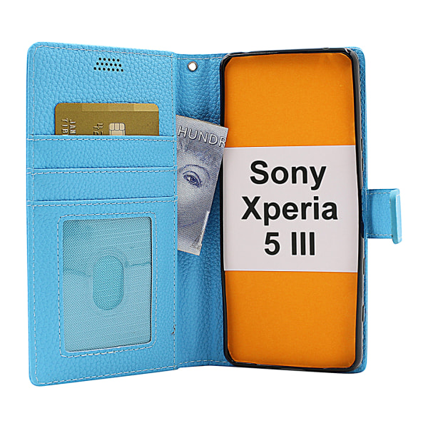 New Standcase Wallet Sony Xperia 5 III (XQ-BQ52) Röd