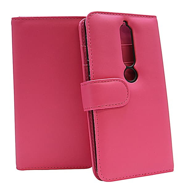 Plånboksfodral Nokia 6 (2018) Hotpink