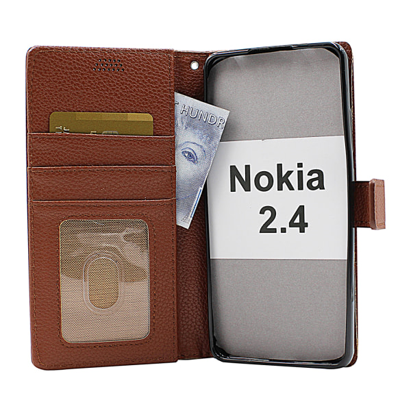 New Standcase Wallet Nokia 2.4 Svart