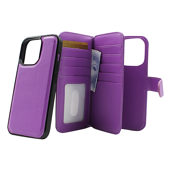 Skimblocker XL Magnet Fodral iPhone 13 Pro (6.1) Lila