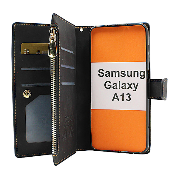 XL Standcase Lyxfodral Samsung Galaxy A13 (A135F/DS) Vinröd