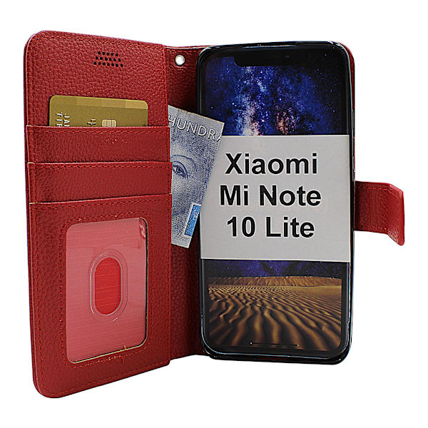 New Standcase Wallet Xiaomi Mi Note 10 Lite Röd