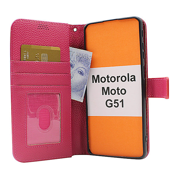 New Standcase Wallet Motorola Moto G51 Brun