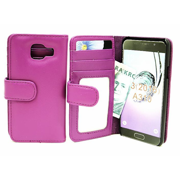 Skimblocker Plånboksfodral Samsung Galaxy A3 2016 (A310F) Lila