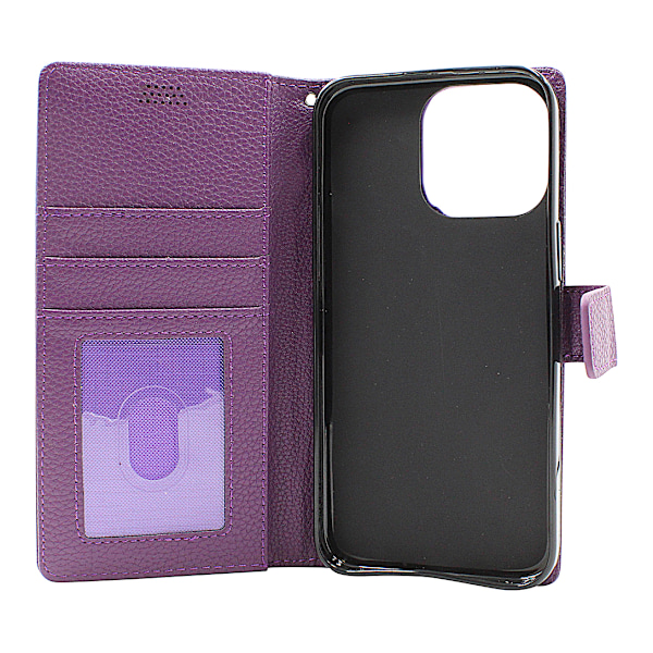 New Standcase Wallet iPhone 15 Pro Max Ljusblå