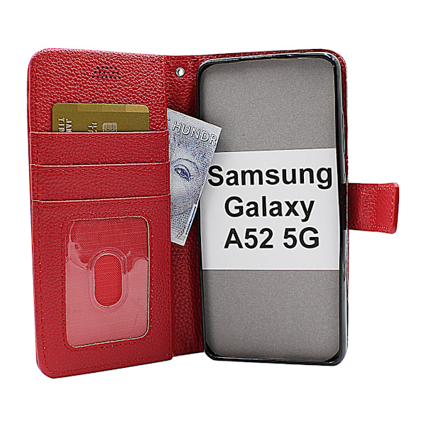 New Standcase Wallet Samsung Galaxy A52 5G (A525F / A526B) Svart