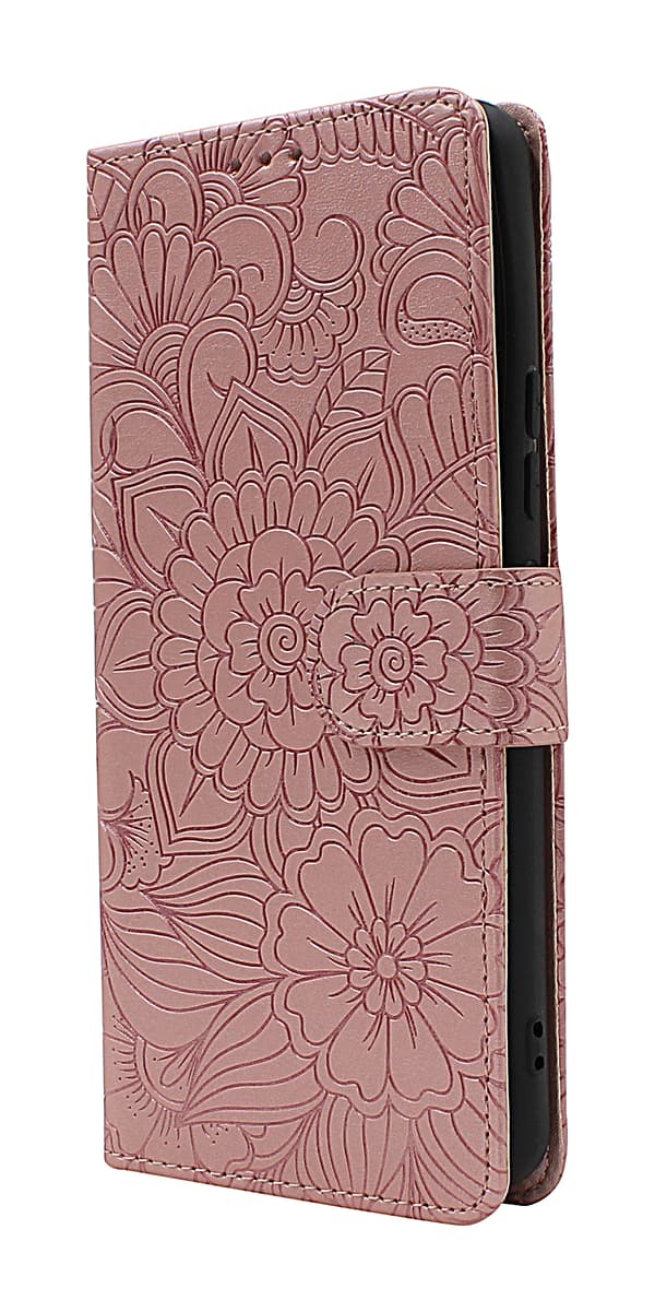 Flower Standcase Wallet Samsung Galaxy A53 5G (A536B) Blå
