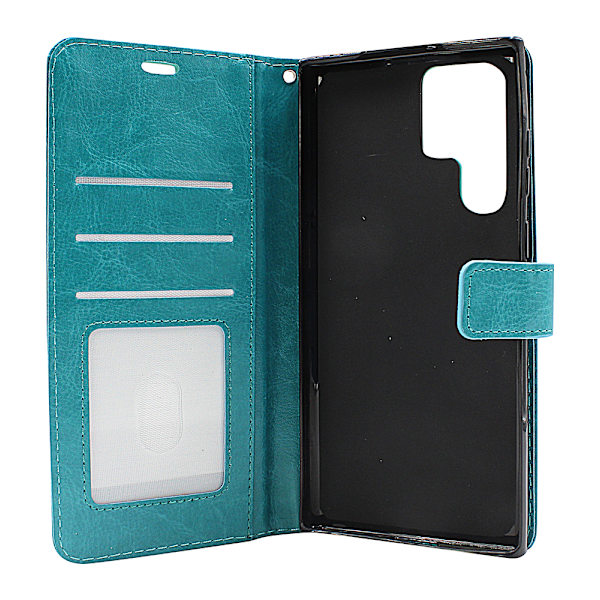 Crazy Horse Wallet Samsung Galaxy S22 Ultra 5G Svart