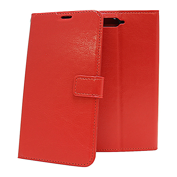 Crazy Horse Wallet Huawei Y6 2018 Röd